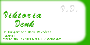 viktoria denk business card